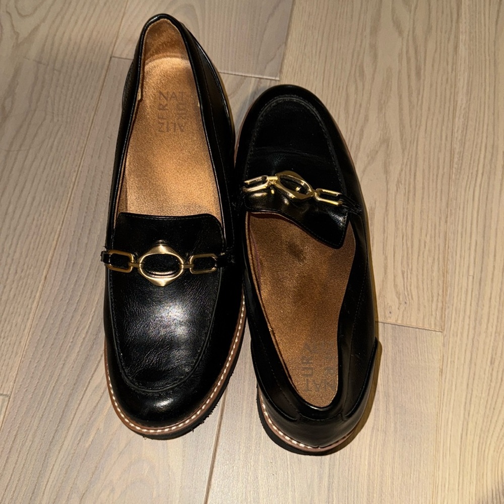 Black loafers DSW